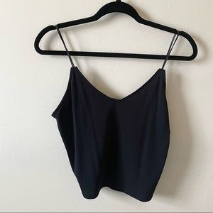NWT Wild Fable Crop Tank Top Black